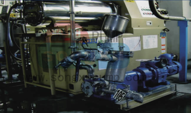 NB-106砂磨机泵应用现场